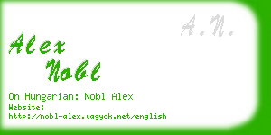 alex nobl business card